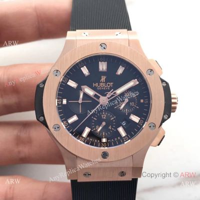 Fake Hublot Big Bang Rose Gold Chronograph Watch SWISS 4100